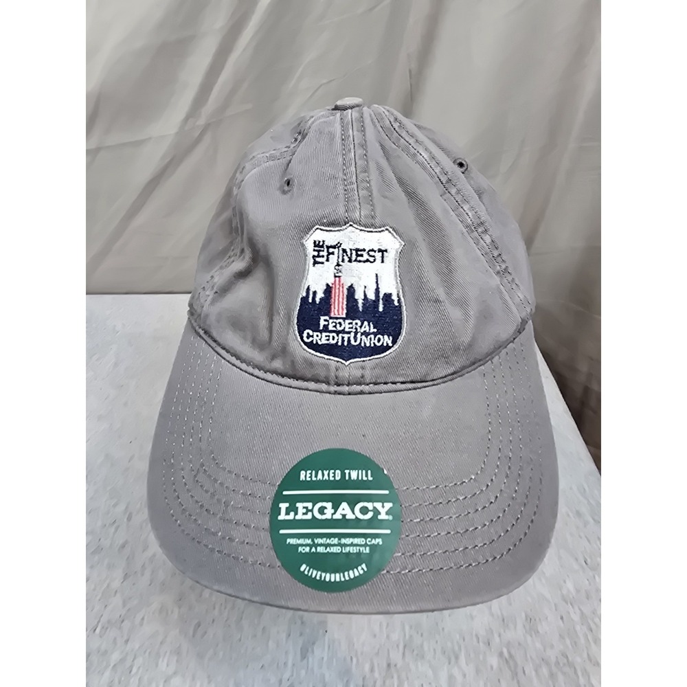 grey Legacy relaxed twill cotton baseball cap featuring an embroidered "The...